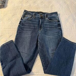 Judy Blue Classic Straight Leg Jeans - Dark Blue